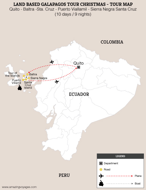 Land Based Galapagos Tour Christmas 2022