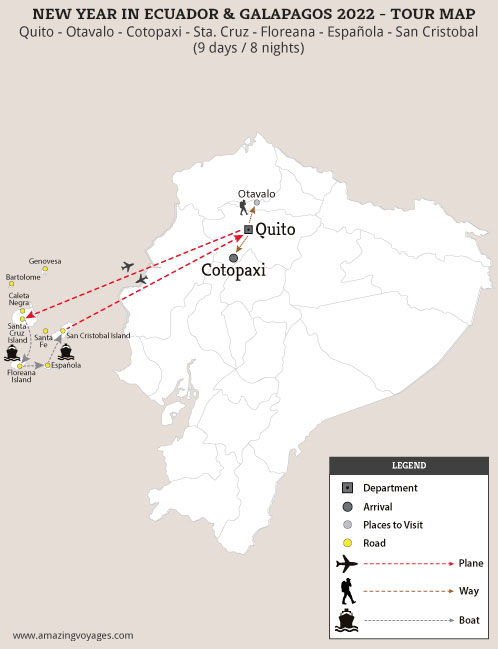 New Year in Ecuador & Galapagos 2025 - 9 days