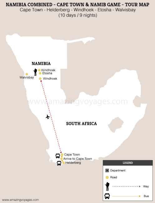 Namibia combined - Cape Town & Namib game
