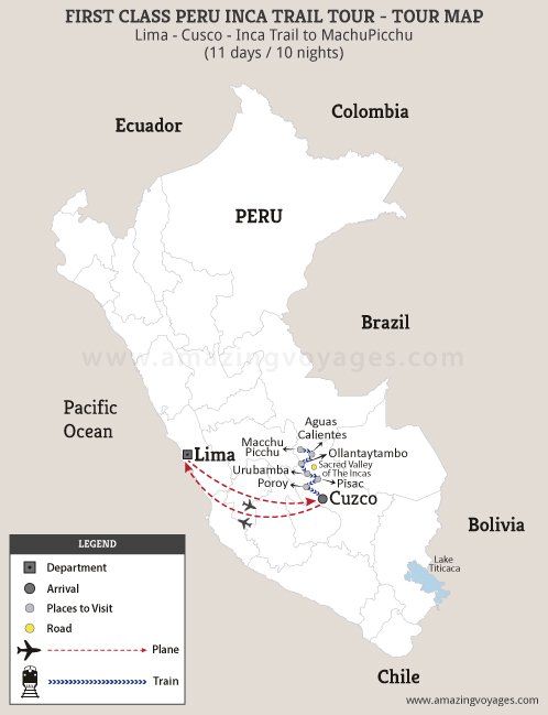 First Class Peru Inca Trail Tour