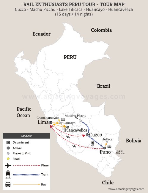 Rail enthusiasts Peru Tour